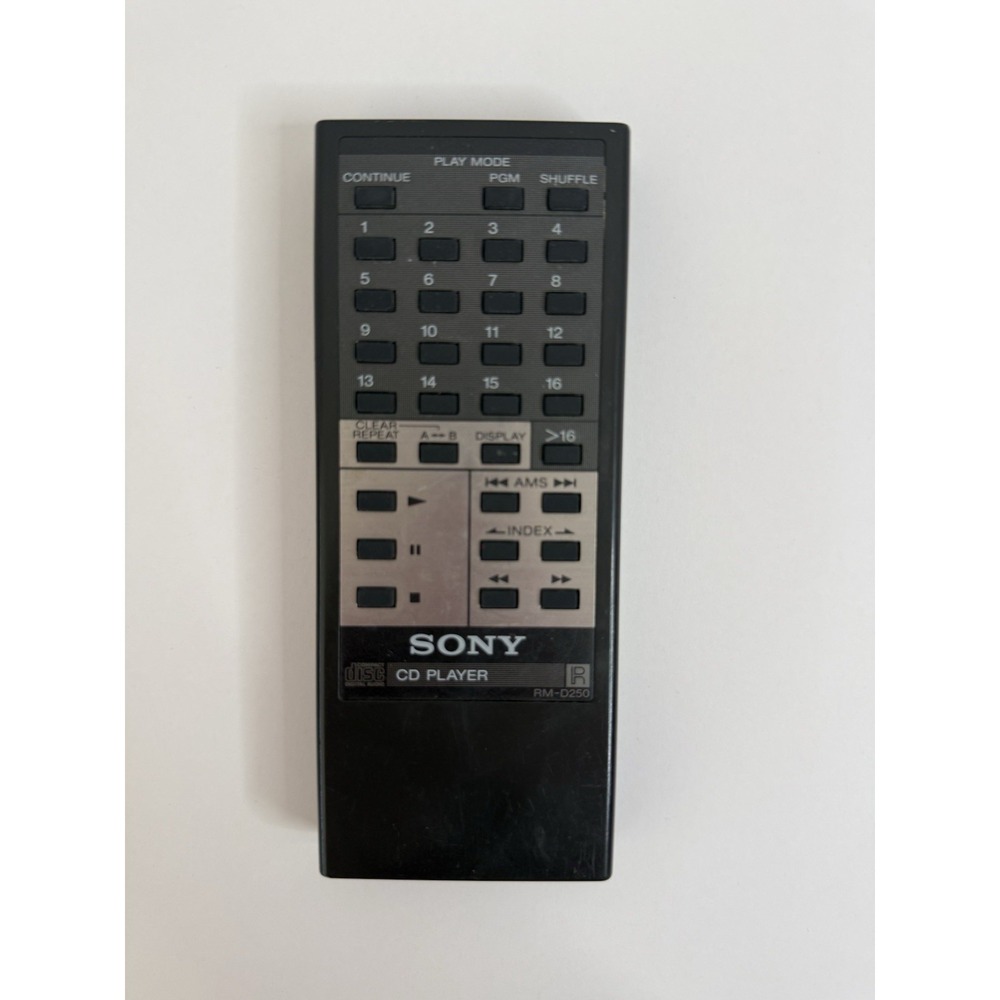 Genuine Sony RM-D250 CD Player Remote Control OEM - Tested